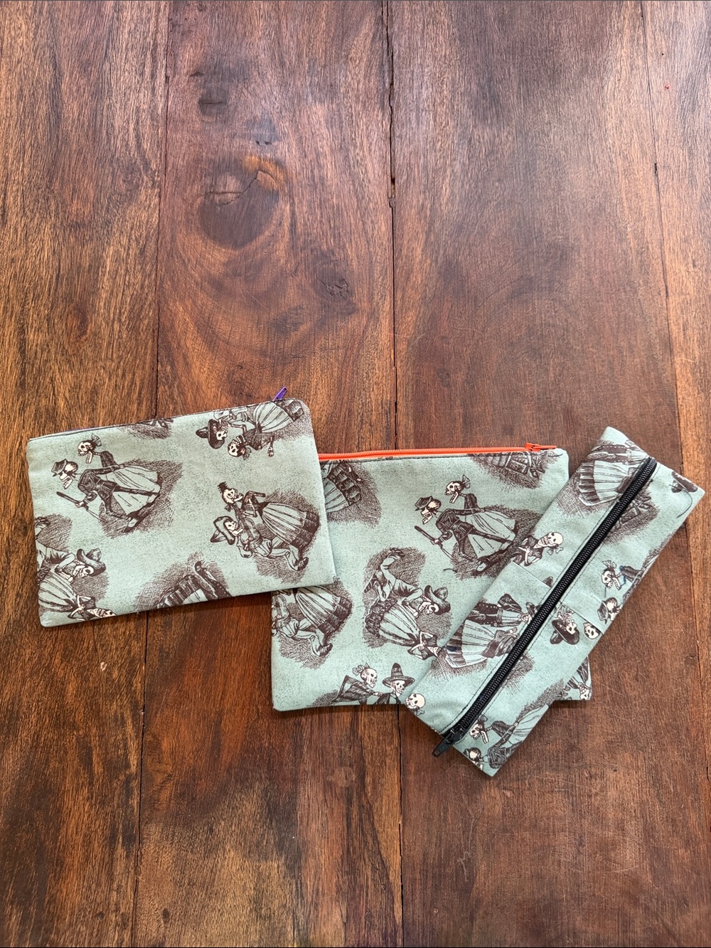 Bundle of 3 Handcrafted Zipper Bags